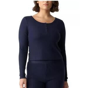 GapBody Women's Long-Sleeve Rib Pajama Top - L